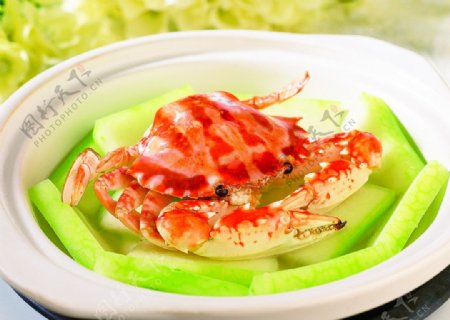 水瓜煮水蟹图片