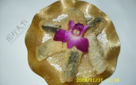 越式鲜虾带子卷图片