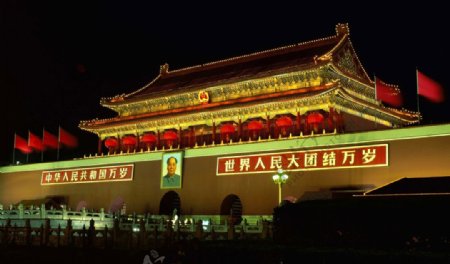北京天安门夜景精品图片
