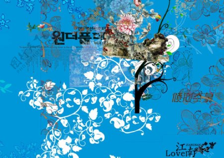 欧式韩式花纹花图片