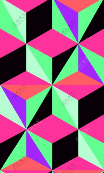三角菱形块图片