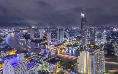 泰国曼谷夜景图片