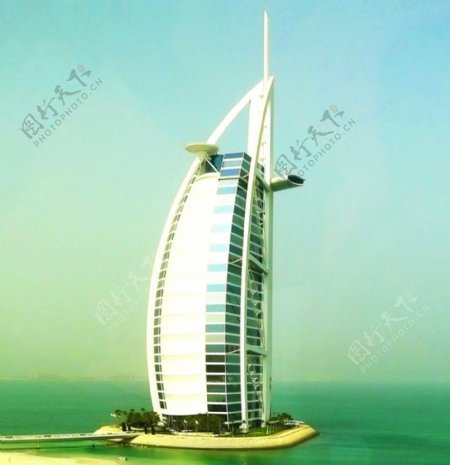 迪拜海上七星级酒店图片