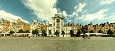 比利时鲁汶大学城啤酒广场图片