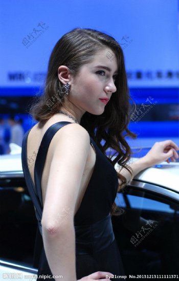 2013广州车展模特图片