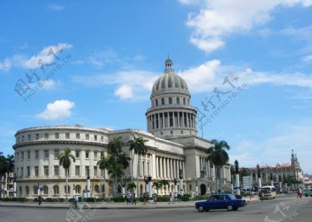 古巴城市风景图片