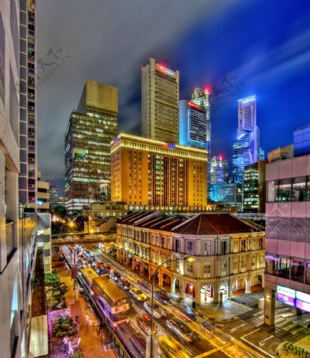 新加坡漂亮街景图片