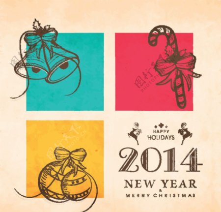 2014年新年背景图片