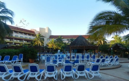 古巴海滩酒店风光图片