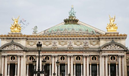 巴黎歌剧院顶雕像禁止商用图片