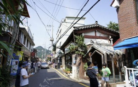 韩国首尔三清洞街景图片