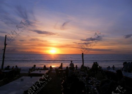巴厘岛夕阳图片