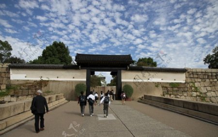 日本大阪神庙入口图片