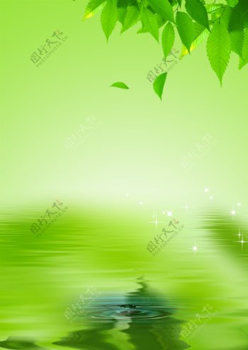 绿色风景图图片
