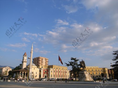 阿尔巴尼亚地拉那中心广场图片