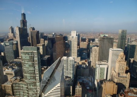 芝加哥俯瞰城市美景图片