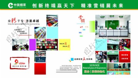 卷烟营销网建工作展板图片