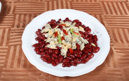红腰豆焖花甲肉图片