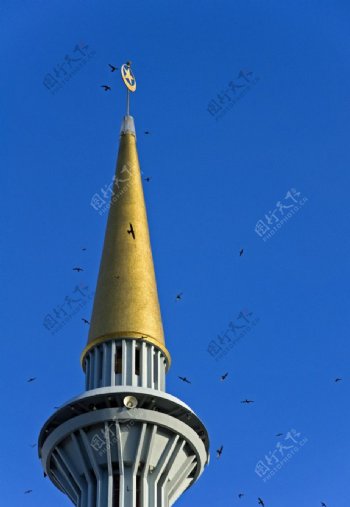 清真寺宣礼塔图片