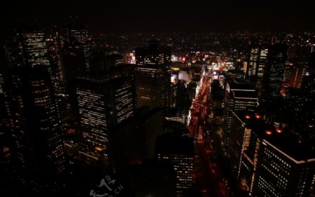 日本东京新宿夜景图片