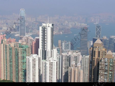 香港山頂看中環图片
