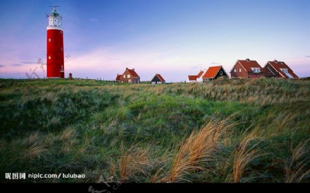 荷兰特塞尔岛的灯塔图片