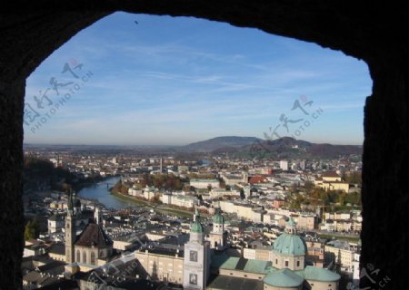 奥地利萨尔茨堡古堡图片