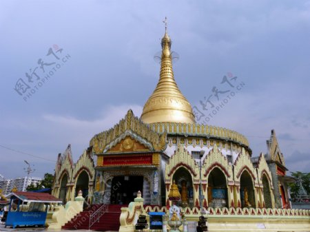 缅甸仰光世界和平塔图片