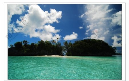 帕劳岛礁风光图片