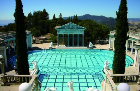 超美希腊风格游泳池图片