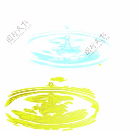 金色水滴波纹图片