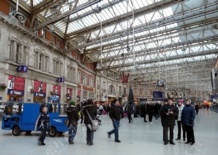 伦敦滑铁卢车站内景图片