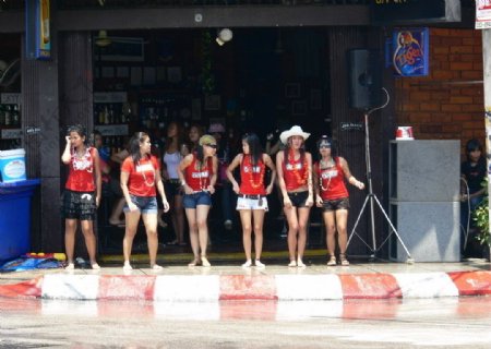 泰国清迈之泼水节图片