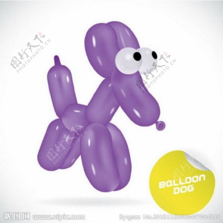 气球小狗图片
