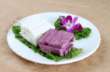 淮山拼紫薯图片