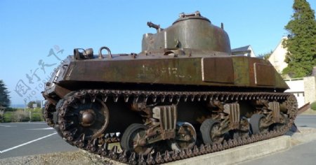 诺曼底登陆场的德军坦克图片