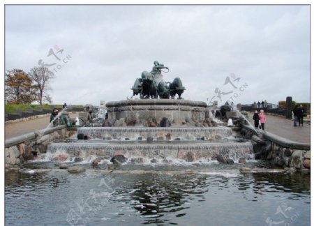 吉菲昂喷泉图片