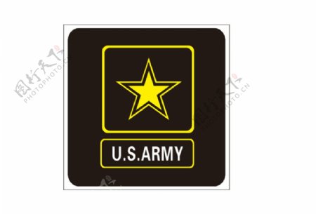 美国军队标识矢量图图片