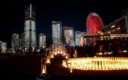 神奈川橫濱夜景图片