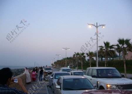 迪拜漂亮街灯图片