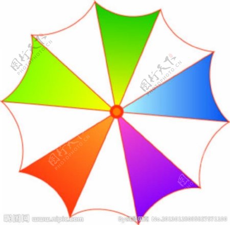 伞的矢量图图片
