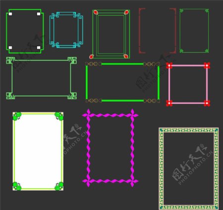 各种框架图片