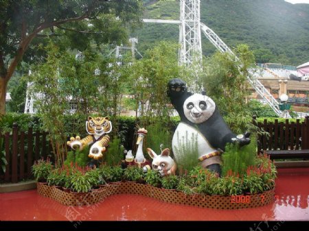 香港迪斯尼功夫熊猫图片