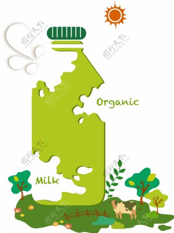 生态牛奶图片