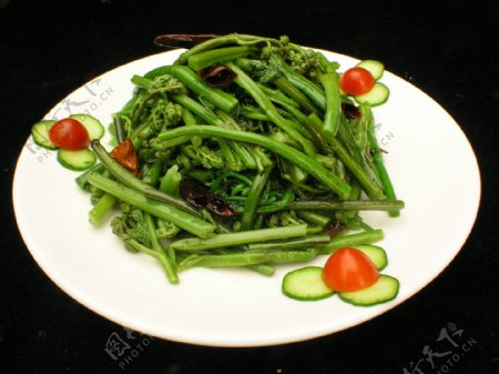 青炒油菜苔图片