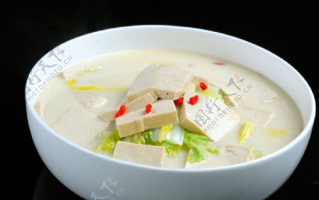 东北菜煮柴火豆腐图片