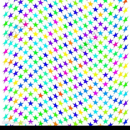 排列弧形状的五角星图片