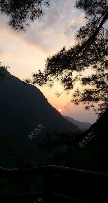 夕阳美景图片