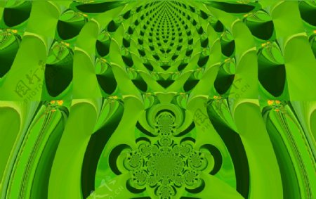 绿色竹子抽象图案背景图片