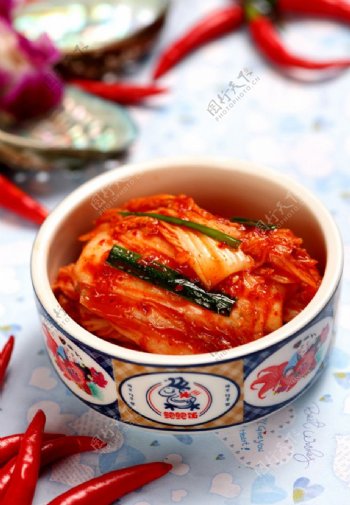 韩式小菜辣白菜图片